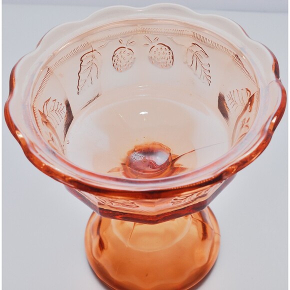 Vintage Indiana Glass Lidded Compote Candy Dish Nice Dark Amber 9" - Picture 7 of 9